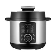 Cuckoo Multi-Cooker 6-Quarts 8-in-1 Pressure Cooker with Stainless Steel Nonstick Inner Pot 12 Menu Options 7 Accessories Fuzzy Logic Tech Auto Clean CMC-ZSN601F
