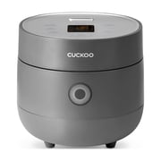 CUCKOO Micom Rice Cooker 3-Cup Uncooked / 6-Cup Cooked with Nonstick Inner Pot, Small Rice Maker with 8 Menu Options, Fuzzy Logic Technology, Auto Clean, Quick Rice Mode, Gray CR-0375FG
