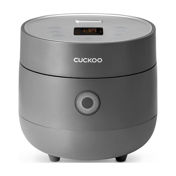 CUCKOO Micom Rice Cooker 3-Cup Uncooked / 6-Cup Cooked with Nonstick Inner Pot, Small Rice Maker with 8 Menu Options, Fuzzy Logic Technology, Auto Clean, Quick Rice Mode, Gray (CR-0375FG)