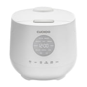 CUCKOO Micom Rice Cooker 6 Cup Uncooked / 12 Cup Cooked, Korean Fuzzy Logic Rice Cooker with Steam Tray, Versatile Food Steamer & Warmer with Non-Stick Inner Pot, Rice Maker, White CR-0661F