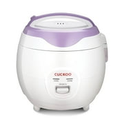 CUCKOO Basic Rice Cooker 6-Cup Uncooked / 12-Cup Cooked, Versatile Rice Maker with Non-Stick Inner Pot, Easy to Use, Auto Keep Warm, White/Purple CR-0671V