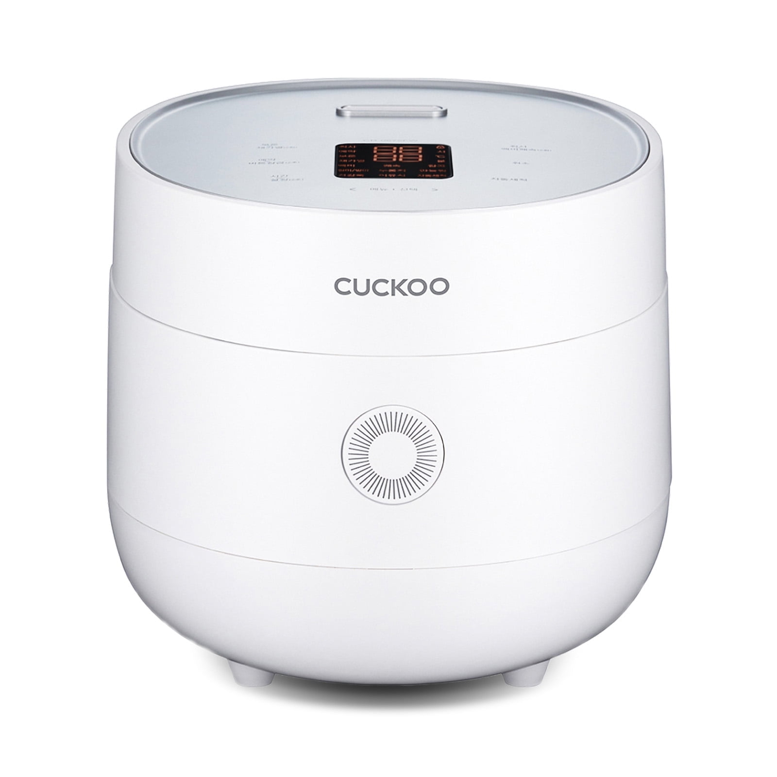 CUCKOO White 6-Cup Electric Nonstick Rice Cooker with Steamer
