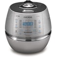 thumbnail image 1 of CUCKOO High Pressure Rice Cooker 10-Cup Uncooked / 20-Cup Cooked with Induction Heating Technology, Large Rice Maker with 17 Menu Options and Steam Plate, Voice Guide, Silver (CRP-CHSS1009FN), 1 of 4