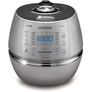 CUCKOO High Pressure Rice Cooker 10-Cup Uncooked / 20-Cup Cooked with Induction Heating Technology, Large Rice Maker with 17 Menu Options and Steam Plate, Voice Guide, Silver CRP-CHSS1009FN
