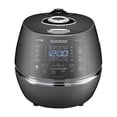 thumbnail image 1 of CUCKOO High Pressure Rice Cooker 6-Cup Uncooked / 12-Cup Cooked with Induction Heating Technology, Versatile Rice Maker with 23 Menu Options and Steam Plate, Voice Guide, Dark Gray (CRP-DHSR0609FD), 1 of 9