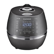 CUCKOO High Pressure Rice Cooker 6-Cup Uncooked / 12-Cup Cooked with Induction Heating Technology, Versatile Rice Maker with 23 Menu Options and Steam Plate, Voice Guide, Dark Gray CRP-DHSR0609FD
