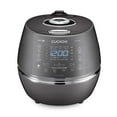 thumbnail image 1 of CUCKOO High Pressure Rice Cooker 6-Cup Uncooked / 12-Cup Cooked with Induction Heating Technology, Versatile Rice Maker with 23 Menu Options and Steam Plate, Voice Guide, Dark Gray (CRP-DHSR0609FD), 1 of 9