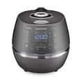 thumbnail image 1 of CUCKOO High Pressure Rice Cooker 6-Cup Uncooked / 12-Cup Cooked with Induction Heating Technology, Versatile Rice Maker with 23 Menu Options and Steam Plate, Voice Guide, Dark Gray (CRP-DHSR0609FD), 1 of 9