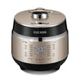 thumbnail image 1 of CUCKOO High Pressure Rice Cooker 3-Cup Uncooked / 6-Cup Cooked with Induction Heating Technology, Small Rice Maker with 16 Menu Options and Steam Plate, Voice Guide, Gold (CRP-EHSS0309F), 1 of 10