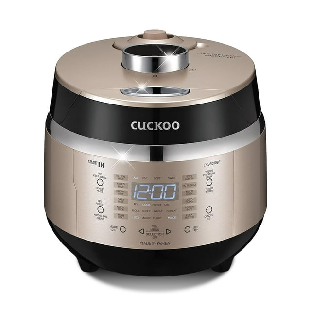 CUCKOO CRP-EHSS0309FG 3-Cup (Uncooked) Induction Heating Pressure Rice Cooker w/ Nonstick Inner Pot