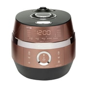 CUCKOO High Pressure Rice Cooker 6-Cup Uncooked / 12-Cup Cooked with Induction Heating Technology, Versatile Rice Maker with 16 Menu Options and Steam Plate, Voice Guide, Copper CRP-JHR0609F