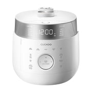 CUCKOO Twin Pressure Rice Cooker 10-Cup Uncooked / 20-Cup Cooked with Induction Heating Technology, 25 Menu Modes with Voice Guide, Large Rice Maker Multi-Cooker & Pressure Cooker CRP-LHTR1009FW