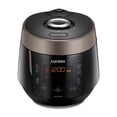 thumbnail image 1 of CUCKOO High Pressure Rice Cooker 6-Cup Uncooked / 12-Cup Cooked with Nonstick Inner Pot, Versatile Rice Maker with 12 Menu Options and Steam Plate, Fuzzy Logic Tech, Voice Guide, Black (CRP-P0609S), 1 of 9