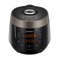 thumbnail image 1 of CUCKOO High Pressure Rice Cooker 10-Cup Uncooked / 20-Cup Cooked with Nonstick Inner Pot, Large Rice Maker with 13 Menu Options and Steam Plate, Fuzzy Logic Tech, Voice Guide, Black (CRP-P1009SB), 1 of 9