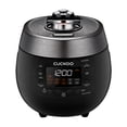 thumbnail image 1 of CUCKOO Twin Pressure Rice Cooker 6-Cup Uncooked / 12-Cup Cooked with Nonstick Inner Pot, Versatile Rice Maker & Warmer with 14 Menu Options, Voice Guide, Auto Clean, Black (CRP-RT0609FB), 1 of 7
