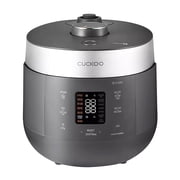 CUCKOO Twin Pressure Rice Cooker 10-Cup Uncooked / 20-Cup Cooked with Nonstick Inner Pot, Large Rice Maker & Warmer with 16 Menu Options, Open Cooking Mode, Voice Guide, Gray CRP-ST1009FG
