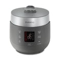 thumbnail image 1 of CUCKOO Twin Pressure Rice Cooker 10-Cup Uncooked / 20-Cup Cooked with Nonstick Inner Pot, Large Rice Maker & Warmer with 16 Menu Options, Open Cooking Mode, Voice Guide, Gray (CRP-ST1009FG), 1 of 9