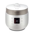 thumbnail image 1 of CUCKOO Twin Pressure Rice Cooker 10-Cup Uncooked / 20-Cup Cooked with Nonstick Inner Pot, Large Rice Maker & Warmer with 16 Menu Options, Open Cooking Mode, Voice Guide, White (CRP-ST1009FW), 1 of 9