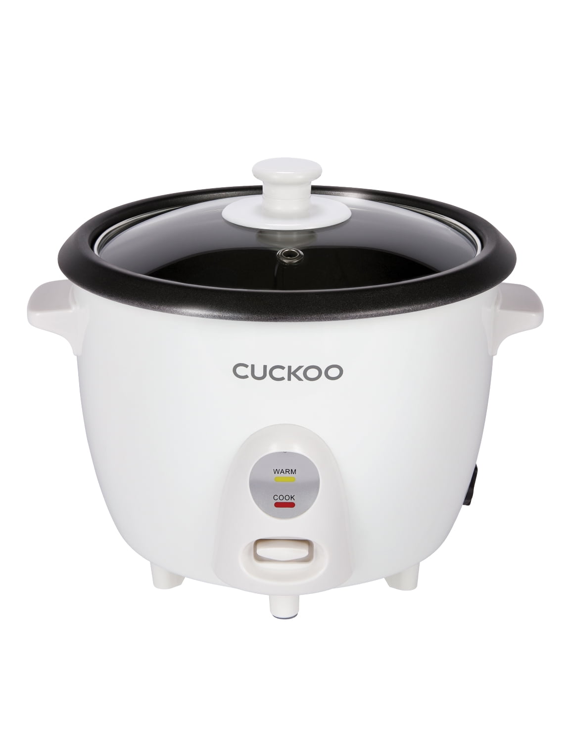 CUCKOO One Touch Rice Cooker 6-Cup (Uncooked) / 12-Cup (Cooked), Small Rice Cooker & Warmer with Steamer Tray, Versatile Grain Cooker, Soup Maker, Auto Keep Warm, White (CR-0601C)