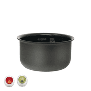 CUCKOO Replacement Inner Pot for Rice Cooker Model CR-0351FR/G, Black, 3 Cups Uncooked