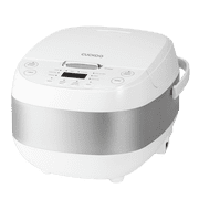 CUCKOO 12-Cup Cooked (6-Cup Uncooked) Micom Rice Cooker & Warmer, Ceramic Coated Inner Pot, Smart Fuzzy Logic, CR-0605F