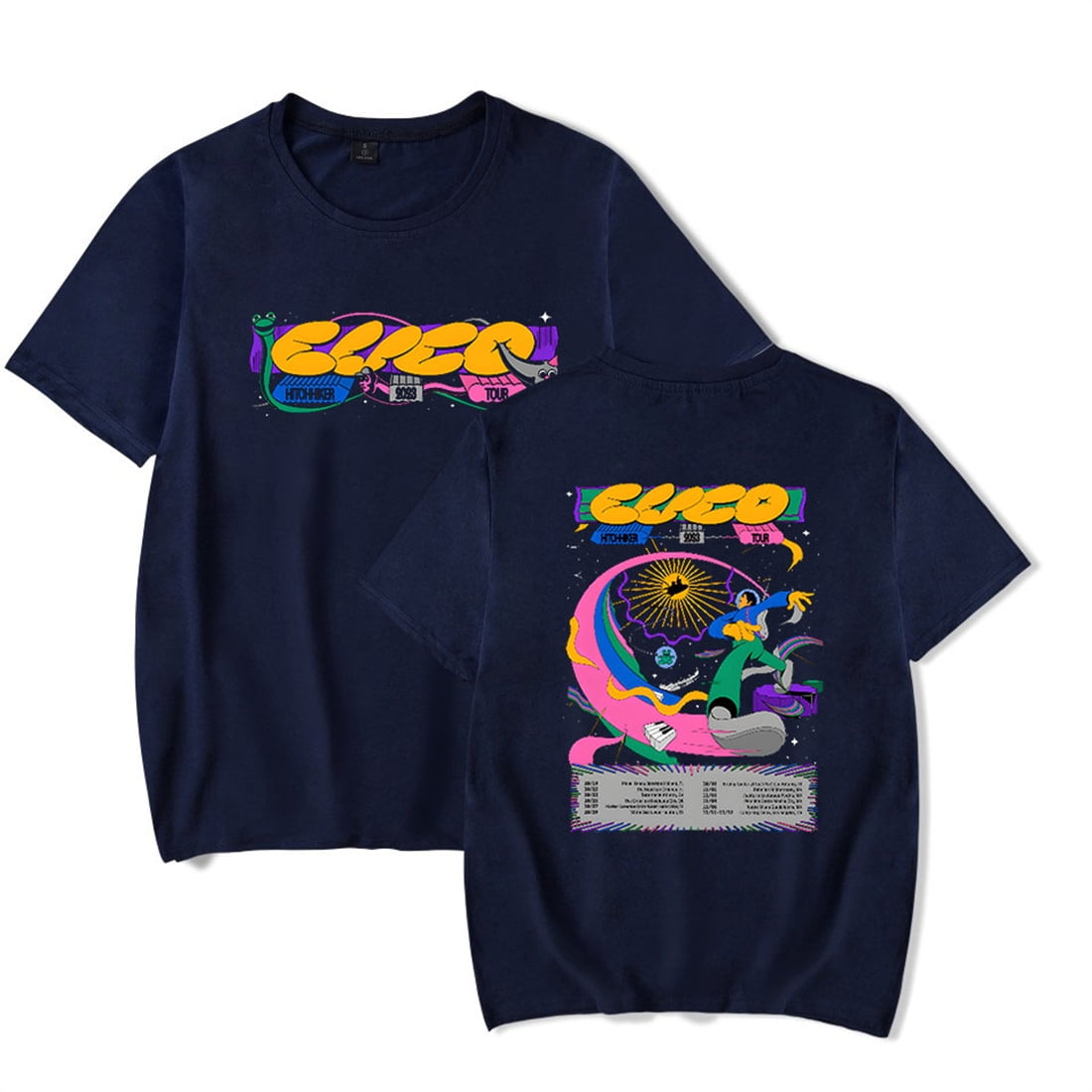 CUCO Hitchhiker Tour T-shirt Unique Short Sleeve Fashion Pullover