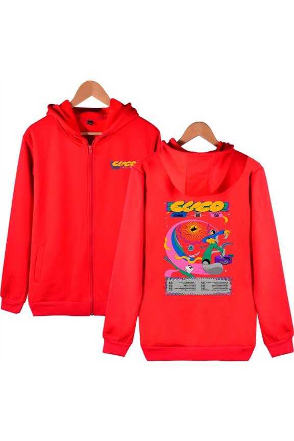 CUCO Hitchhiker Tour Zip Hooded Sweatshirt Fashion Zip Clothes Unique Zip Jacket