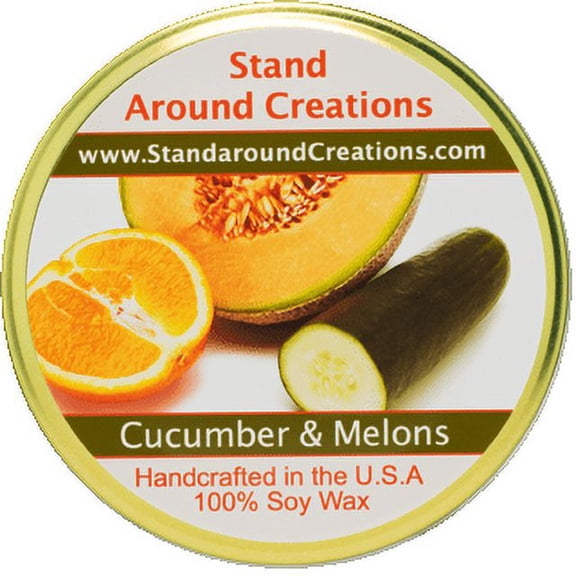 CUCUMBER & MELONS TUREEN 11-OZ. ALL NATURAL SOY CANDLE