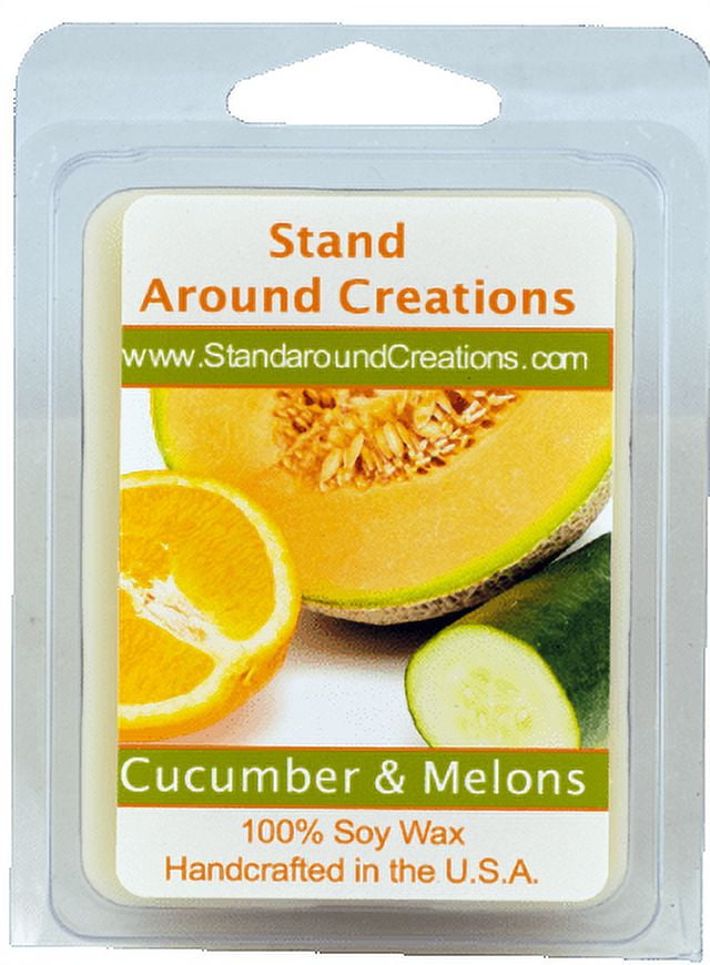 3 Cucumber Melon Freesia Scented Wax Tarts by pebblecreekcandles, #freesia  #cucumbermelon #aqua
