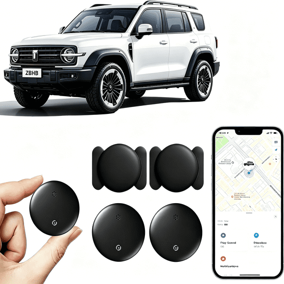 CUDIAO 2 Pack Gps Tracker for Vehicles,Hidden Vehicle Locator,Tracker Device for Vehicles,Car Gps Tracker,Ios Only,Magnetic,No Sim Card,Waterproof,Use with Find My