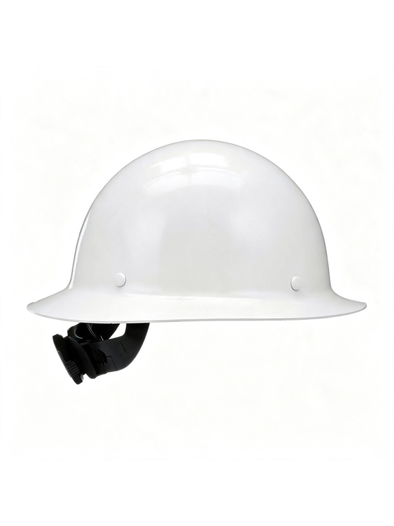 Full-Brim Hard Hat with Suspension-Non-Slotted Cap,Made of Phenolic Resin,Radiant Heat Loads Up to 350F,Standard Size Hard Hat|Fas-Trac Iii Ratchet Suspension