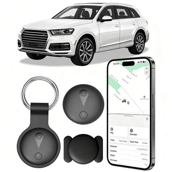 CUDIAO Gps Tracker for Vehicles, Real-Time Undetectable Gps Tracker for Car - No Monthly Fee & Sim Card for Hidden Magnetic Gps Locator for Android and Iphone, Ultra-Slim, Ip68 Waterproof