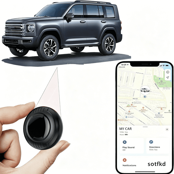 CUDIAO Gps Tracker for Vehicles,Tracking Devices for Cars Hidden,Car Gps Tracker | Android and Ios Universal | No Monthly Fee | View Historical Tracks | Magnetic | Waterproof | 3-Year Battery Life
