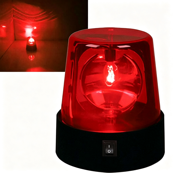 CUDIAO Led Strobe Light,Dj Flashing Stage Lights,Rotating Red Flashing Beacon Party Lamp Strobe Light with Switch Control for Dj Show Bar Dj Lights (,Red)