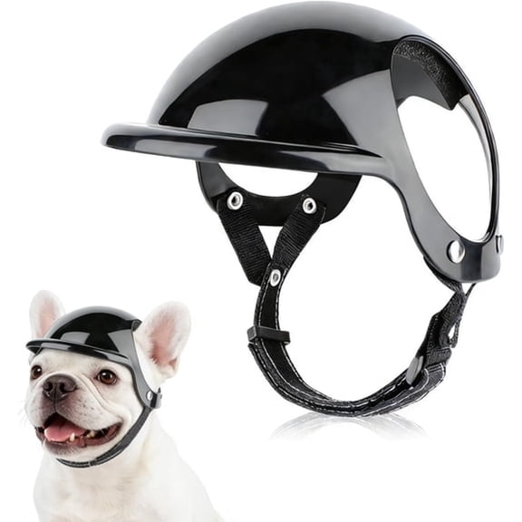CUDIAO Small Dog Motorcycle Helmet,Adjustable,Ear Holes,Outdoor Riding for Pet Safety Protection Funny Costume Party Favor Pet Clothing Accessory Gift