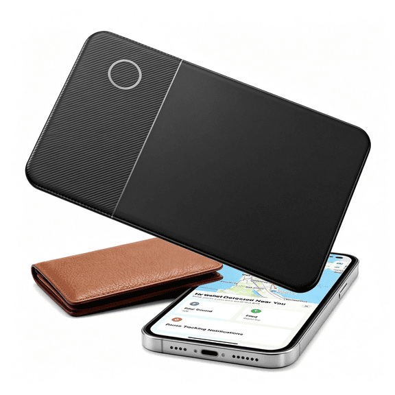 CUDIAO Ultra-Slim Wallet Tracker Card, Works with Find My & Android Find Hub, Rechargeable Smart Tracking Card for Wallet, Luggage, Passport, Keys, Travel & Everyday Use