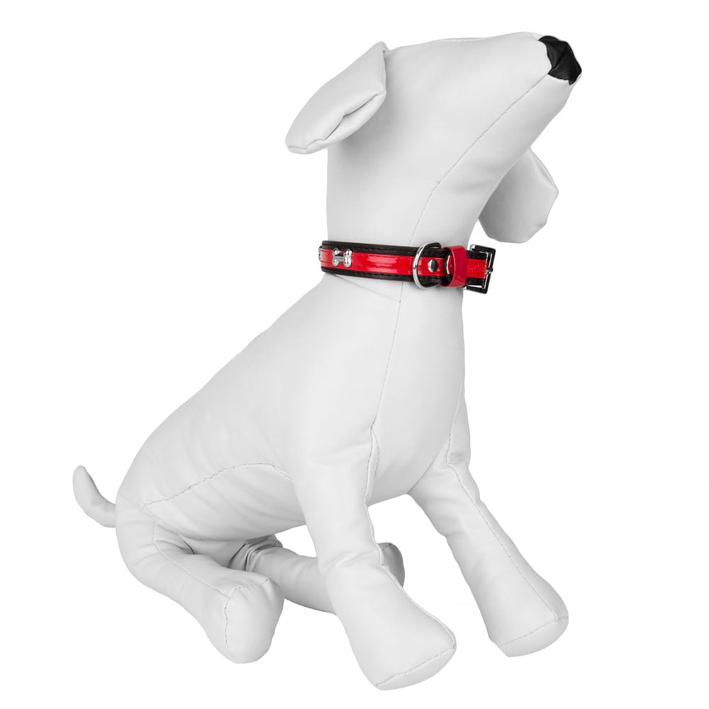 CUECUEPET Adjustable Dog Collar with Embellished Bone Bling Charms for Small to Medium Sized Dogs