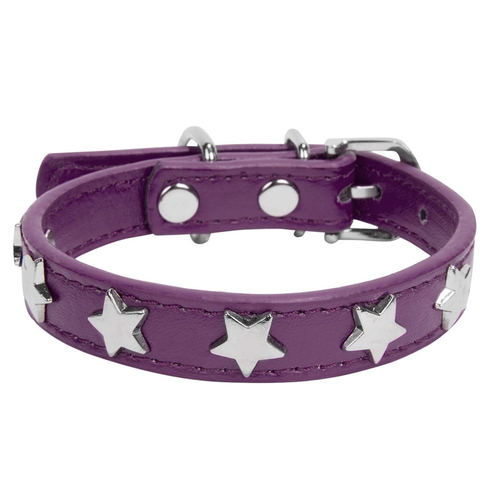 CUECUEPET Adjustable Dog Collar with Embellished Star Bling Charms [Multiple Sizes]