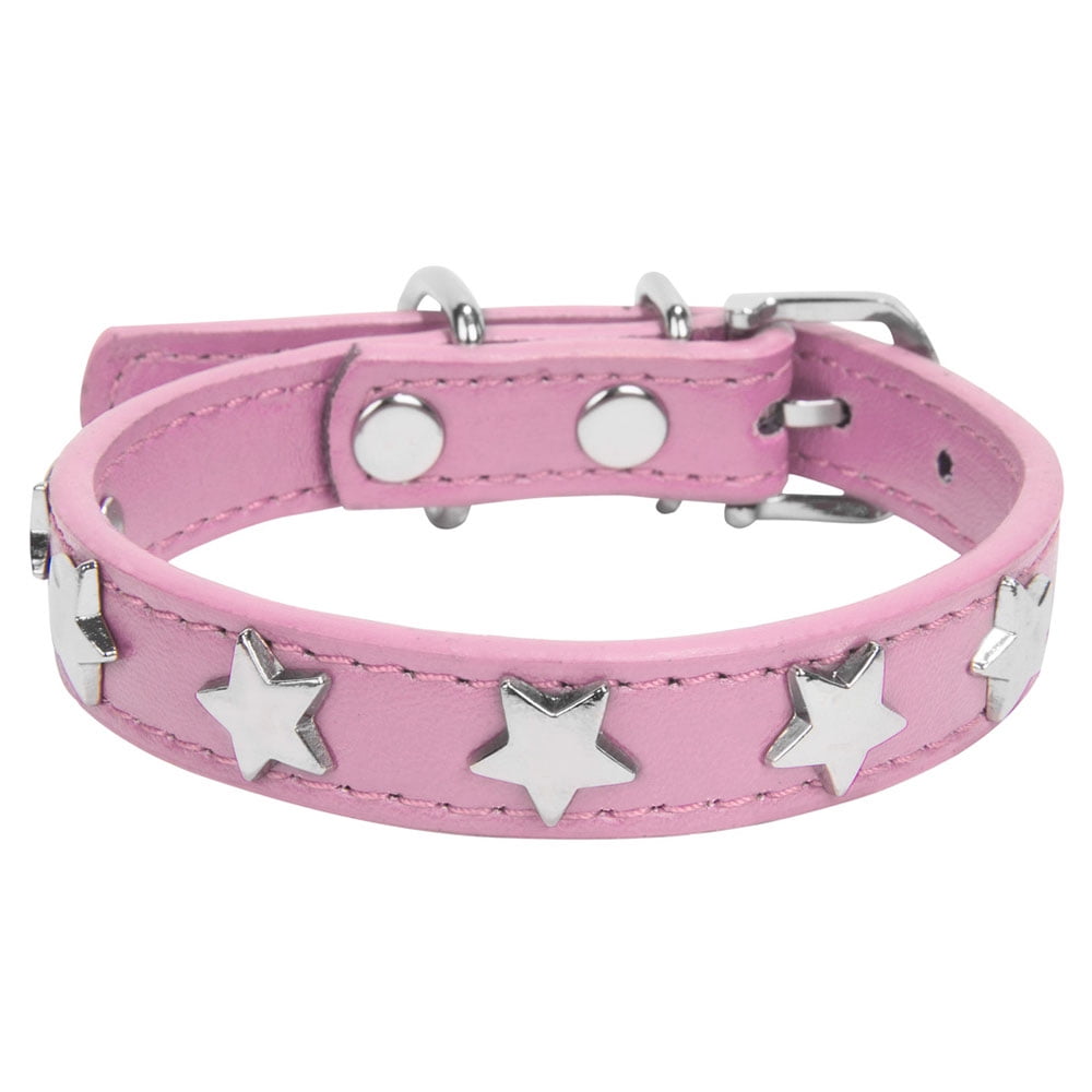 CUECUEPET Adjustable Dog Collar with Embellished Star Bling Charms [Multiple Sizes]
