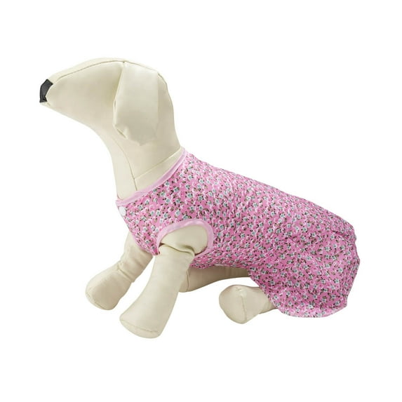 CUECUEPET Cute Pink Floral Casual Everyday Dress for Female / Girl Dogs and Puppies [Multiple Sizes Available]