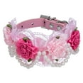 thumbnail image 1 of CUECUEPET Embellished Rose Adjustable Dog Collar for Small to Medium Sized Dogs, 1 of 5