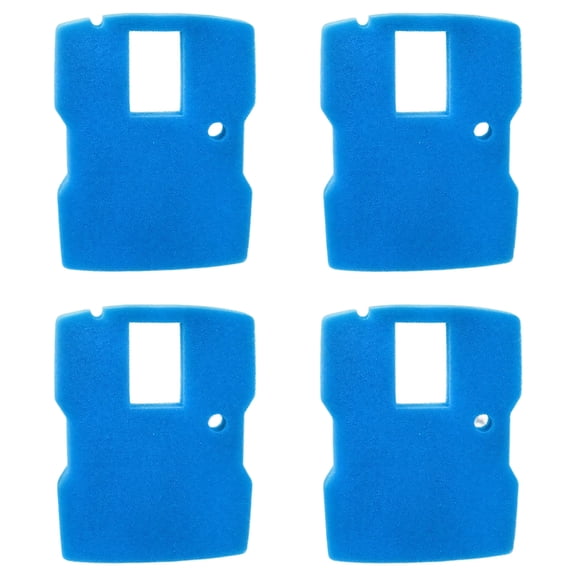 CUF-6000 Pond Filter Sponge 4 Pack, Blue Foam Replacement Pads for Pond Pump Maintenance Use, Approx 30 x 23 cm Size Ref