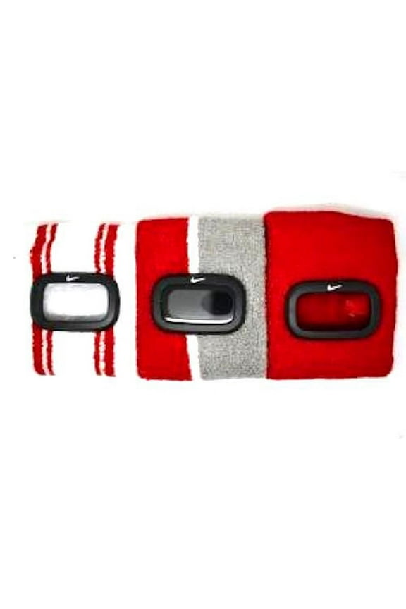 CLOTH WRISTBAND SPORT RUNNER TENNIS WORKOUT WATCH WHITE RED GRAY WR0094-904