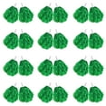 thumbnail image 1 of CUGBO 24Pcs Cheerleading Pom Poms, Handle Metallic Foil Flower Ribbons for Dance Sports Game Party (Green), 1 of 7