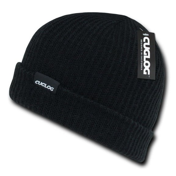 CUGLOG K017 Halla Basic Cuff Beanies, Black
