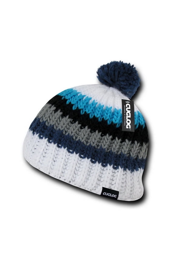 K028 Mont Ventoux Beanie, White/Royal