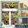 thumbnail image 1 of CUH 1/2/3Pcs Luxury Rod Pocket Valance Curtains Printed Kitchen Panels Short Voile Sheer Fruit Decor Bedroom Half Window Curtain 7#Fruit Printed W:35"x H:24"*2 Panels, 1 of 3