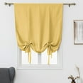 thumbnail image 1 of CUH 1PC Roman Curtain for Kids Room, Solid Color Tie-up Blackout Curtain for Kitchen, Cafe, Bathroom Small Windows - Rod Pocket, 1 of 7