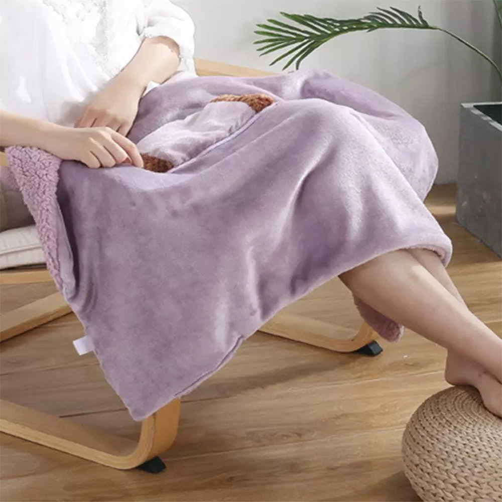 CUH Cozy Fast Heating Heated Blanket Washable Home Sherpa Electrics