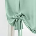 thumbnail image 1 of CUH Thermal Insulated Blackout Curtain - Bathroom Roman Curtain Mint Green Tie Up Shade for Small Window, Girls Room, Window Valance Balloon Blind, Rod Pocket 1-Panel (22 x 54 Inches Long), 1 of 1